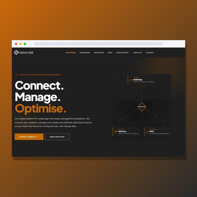 Zebra EM website by Bytespark Digital